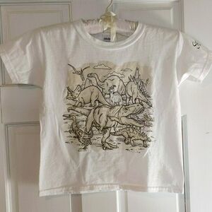 Boys dinosaur t-shirt glow in the dark